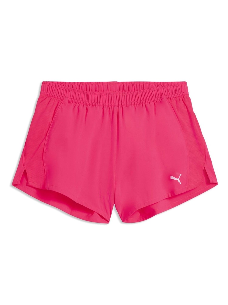 Puma Pink Velocity 3" Running Shorts - Image 1 of 2 Puma Pink Velocity 3" Running Shorts - Image 1 of 2