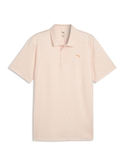 Puma Cream Mattr Scallop Golf Polo Shirt - Image 1 of 2