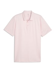 Puma Pink Mattr Scallop Golf Polo Shirt - Image 1 of 2