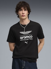 Puma Black Aston Martin Aramco F1 Team Essentials T-Shirt - Image 1 of 5