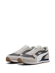 Puma Grey/White ST Miler Trainers - Image 1 of 6