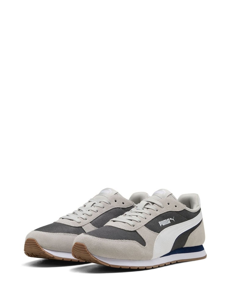 Puma Grey/White ST Miler Trainers - Image 1 of 6
