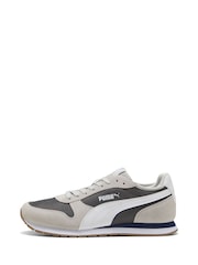 Puma Grey/White ST Miler Trainers - Image 3 of 6