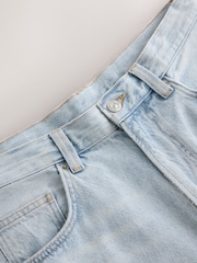 Light Blue Twisted Seam Barrel Fit Jeans - Image 10 of 11