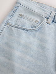 Light Blue Twisted Seam Barrel Fit Jeans - Image 9 of 11