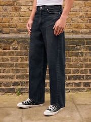 Dunkelblau - Jeans mit gedrehtem Saum - Bild 3 von 11