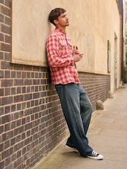 Dark Blue Balloon Fit Jeans - Image 1 of 11