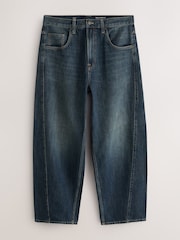 Dark Blue Balloon Fit Jeans - Image 7 of 11