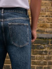 Mørkeblå løstsiddende - Jeans - Billede 6 af 11