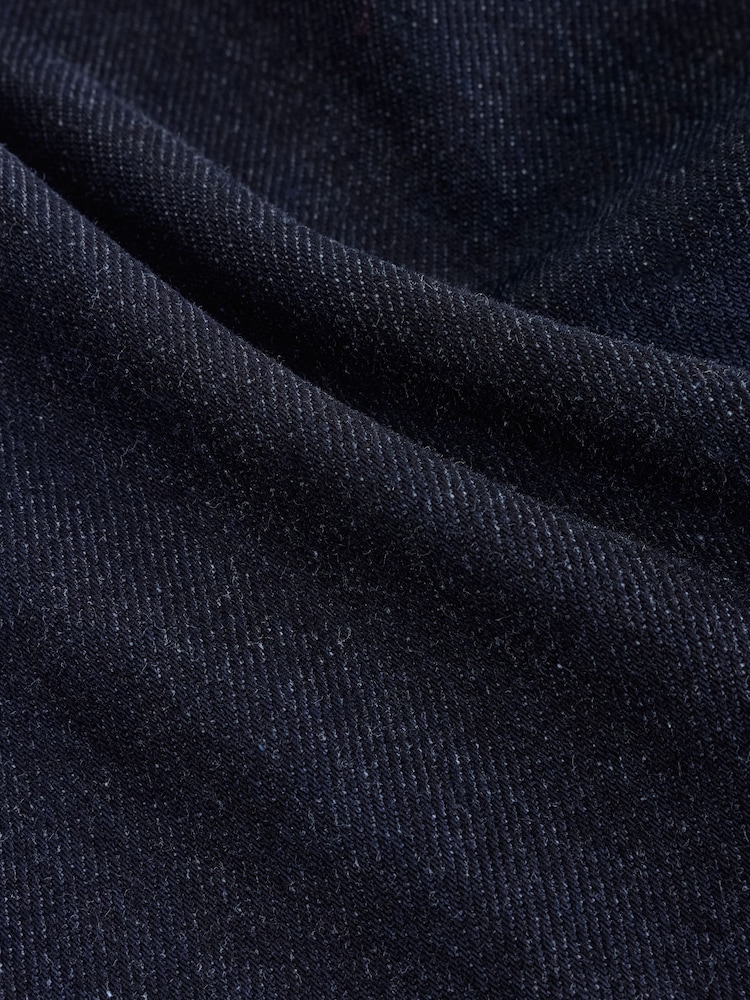 Navy Pleated Barrel Fit Jeans - Image 2 of 4 Navy Pleated Barrel Fit Jeans - Image 2 of 4