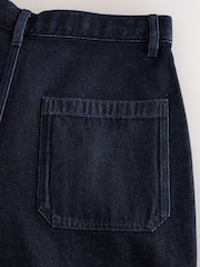 Navy Pleated Barrel Fit Jeans - Image 4 of 4