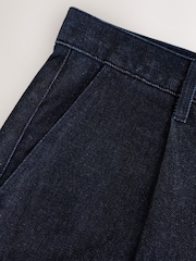 Navy Pleated Barrel Fit Jeans - Image 9 of 10