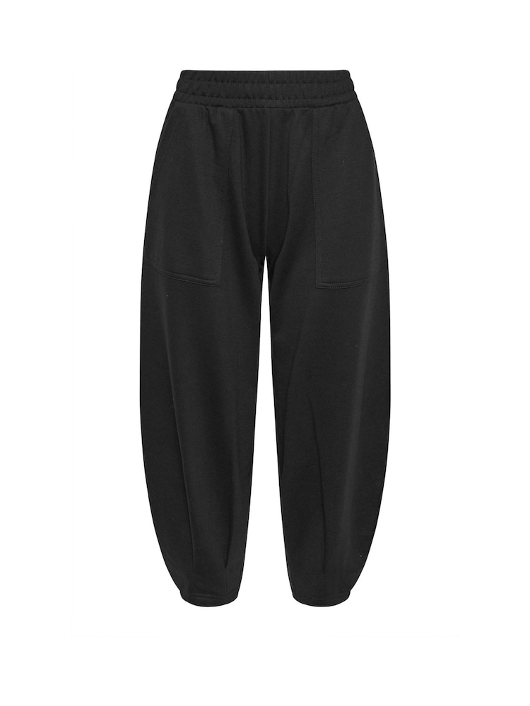 PixieGirl Petite Black Barrel Loop Back Joggers - Image 5 of 5 PixieGirl Petite Black Barrel Loop Back Joggers - Image 5 of 5