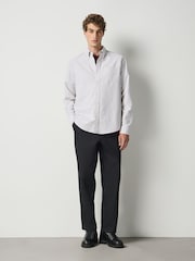 Sage Green Long Sleeve N.Premium 100% Cotton Regular Fit Oxford Shirt - Image 2 of 8