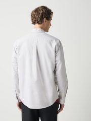 Sage Green Long Sleeve N.Premium 100% Cotton Regular Fit Oxford Shirt - Image 3 of 8