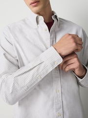 Sage Green Long Sleeve N.Premium 100% Cotton Regular Fit Oxford Shirt - Image 5 of 8