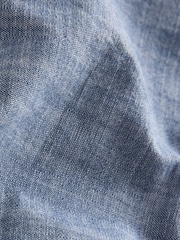 Blue Chambray Twin Pocket Long Sleeve Shirt - Image 7 of 7