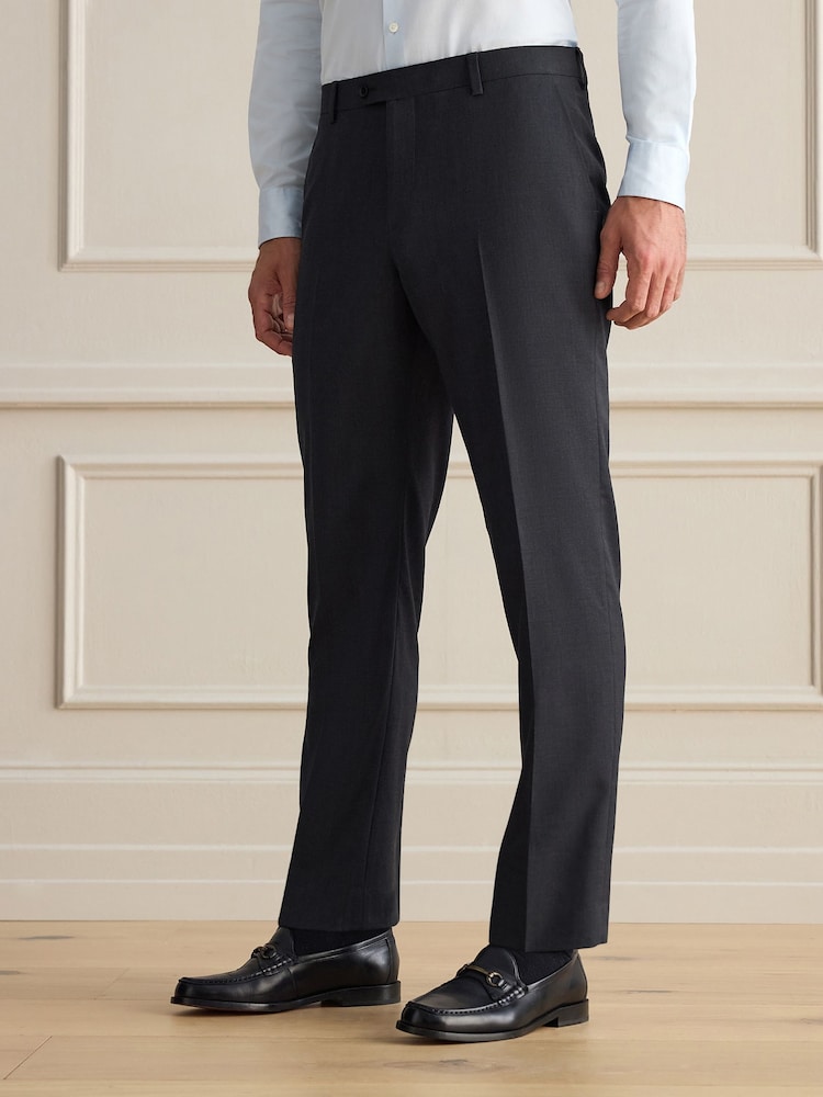 V barvi oglja - Signature 100% Wool Tailored Fit Suit Trousers - Slika 1 iz 4