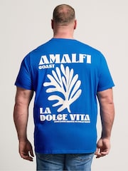 BadRhino Big & Tall Blue Amalfi Coast T-Shirt - Image 3 of 5