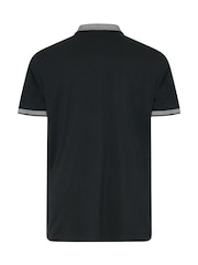 BadRhino Big & Tall Black Chambray Pocket Polo Shirt - Image 6 of 6