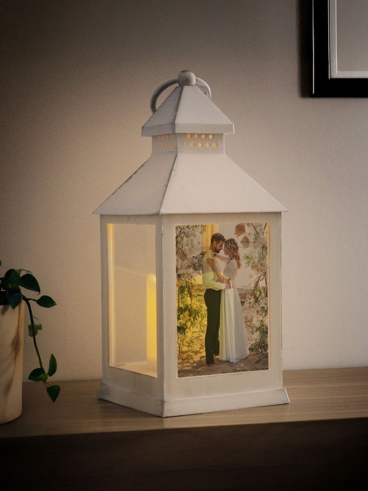 Personalised Photo Upload LED Lantern by PMC - Image 1 of 3