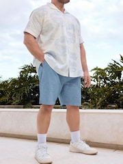 BadRhino Big & Tall White Japanese Dragon Slub Shirt - Image 2 of 5