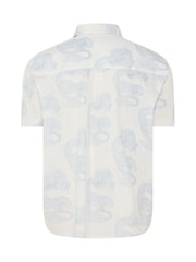 BadRhino Big & Tall White Japanese Dragon Slub Shirt - Image 5 of 5