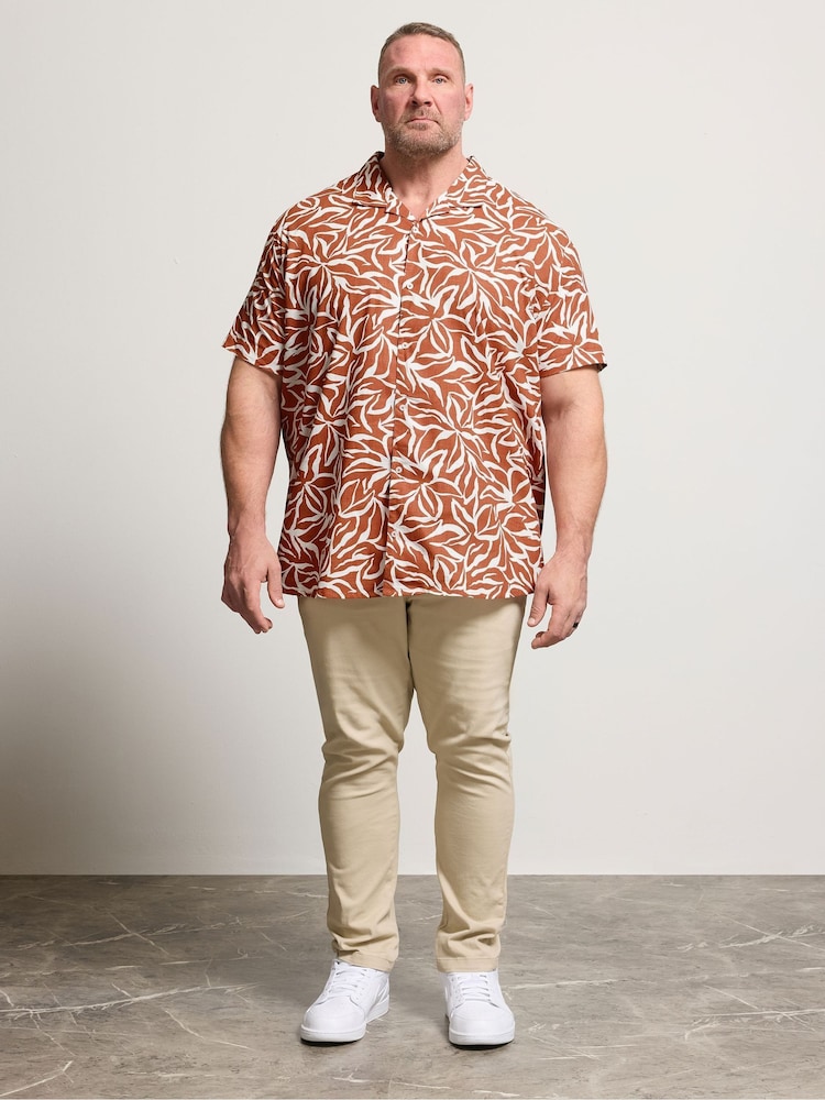 BadRhino Big & Tall Orange Leaf Shirt - Image 2 of 6