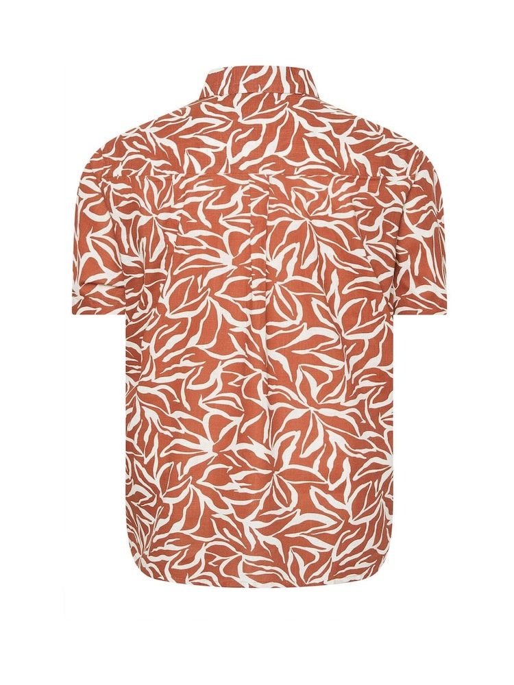 BadRhino Big & Tall Orange Leaf Shirt - Image 6 of 6