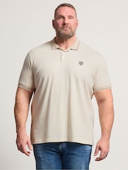 BadRhino Big & Tall Natural Waffle Texture Polo Shirt - Image 1 of 4
