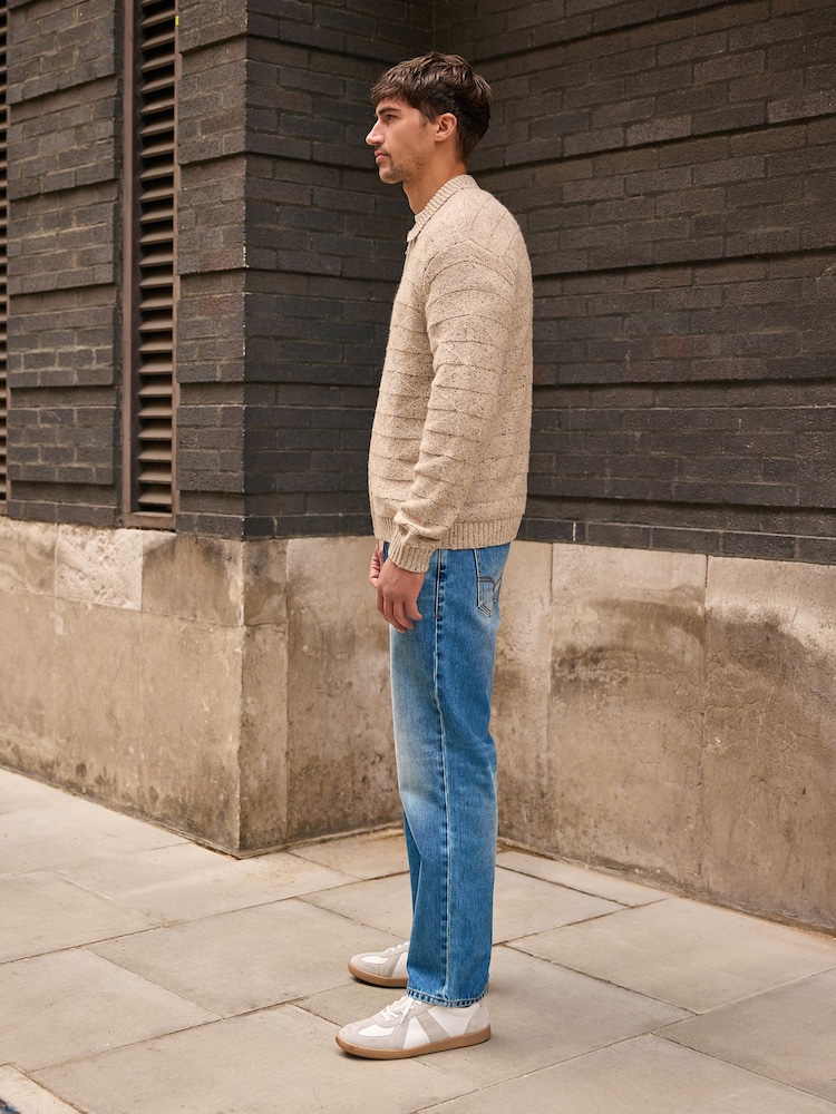 Mid Blue Straight Fit Jeans - Image 2 of 11