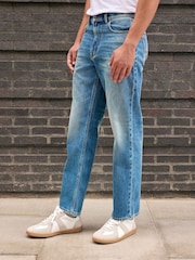Mid Blue Straight Fit Jeans - Image 3 of 11