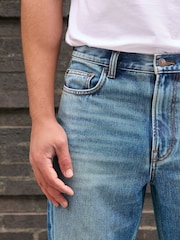 Mid Blue Straight Fit Jeans - Image 6 of 11