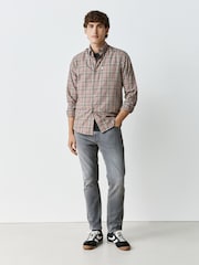 Dark Grey Slim Fit Comfort Stretch Jeans - Image 1 of 5