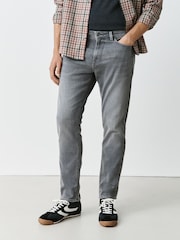 Dark Grey Slim Fit Comfort Stretch Jeans - Image 2 of 5