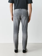 Dark Grey Slim Fit Comfort Stretch Jeans - Image 3 of 5