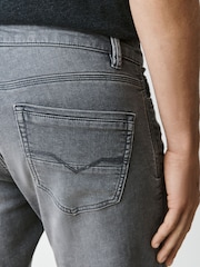 Dark Grey Slim Fit Comfort Stretch Jeans - Image 5 of 5