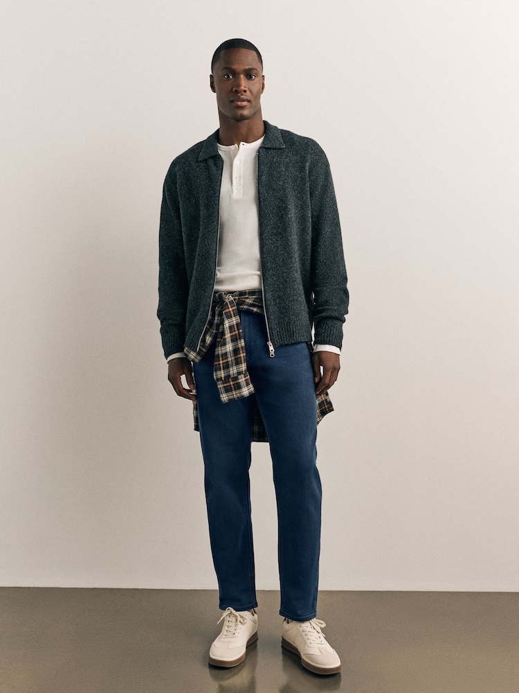 Dark Blue Slim Fit Comfort Stretch Jeans - Image 1 of 10 Dark Blue Slim Fit Comfort Stretch Jeans - Image 1 of 10