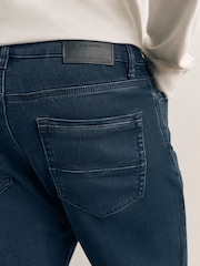 Dark Blue Slim Fit Comfort Stretch Jeans - Image 5 of 10