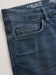 Dark Blue Slim Fit Comfort Stretch Jeans - Image 8 of 10