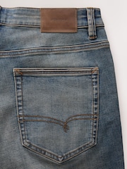 Dark Blue Straight Fit Motion Flex Jeans - Image 10 of 10