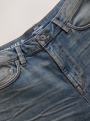Dark Blue Straight Fit Motion Flex Jeans - Image 8 of 10