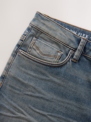 Dark Blue Straight Fit Motion Flex Jeans - Image 9 of 10
