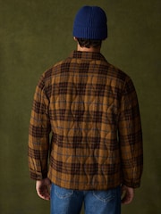 Ochre Yellow Check Wool Blend Shacket - Image 4 of 5