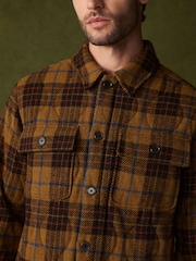 Ochre Yellow Check Wool Blend Shacket - Image 5 of 5