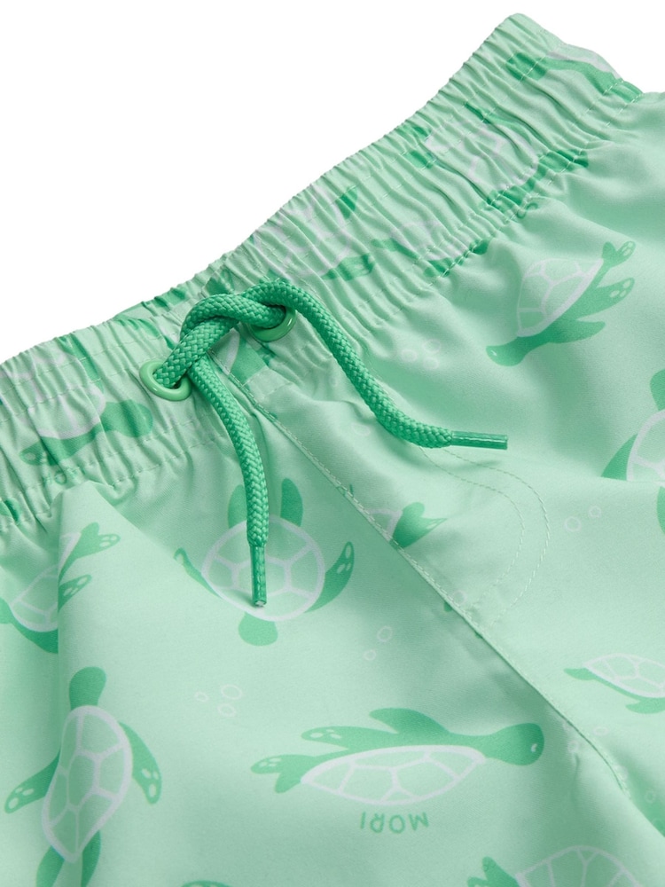 MORI Green Sea Turtle Sun Safe Swim Shorts - Image 5 of 5 MORI Green Sea Turtle Sun Safe Swim Shorts - Image 5 of 5