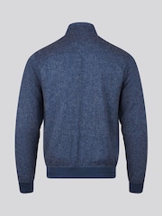 U.S. Polo Assn Blue Linen Blend Harrington Jacket - Image 10 of 11