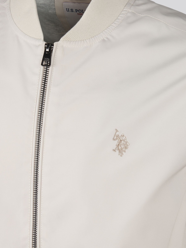 U.S. Polo Assn Natural Jersey Lined Smart Bomber Jacket - Image 10 of 10