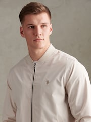U.S. Polo Assn Natural Jersey Lined Smart Bomber Jacket - Image 2 of 10