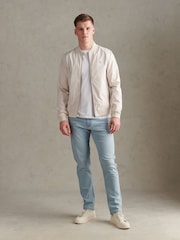 U.S. Polo Assn Natural Jersey Lined Smart Bomber Jacket - Image 3 of 10